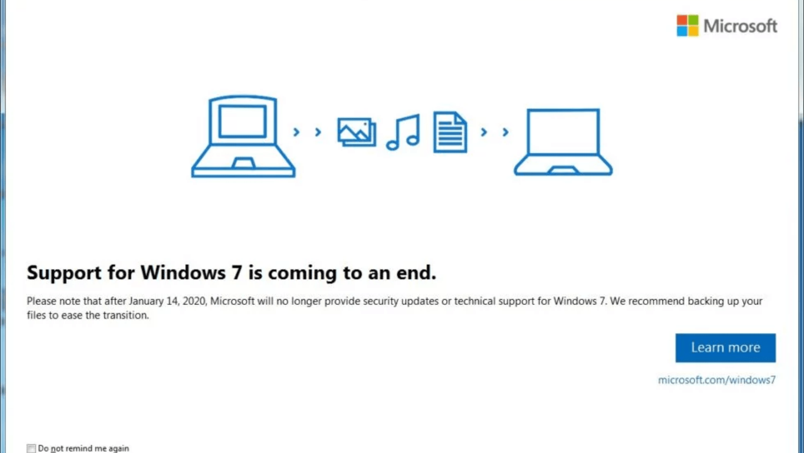 Window 7 screen
